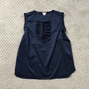 J Crew size 12 navy tank top